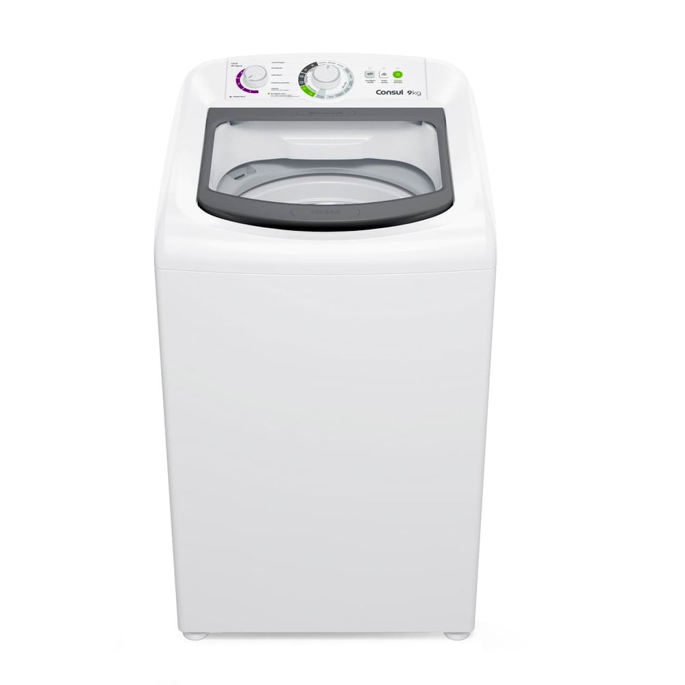 LavadoraConsul9KgcomDosagemEconomicaeCicloEdredomBrancaCWB09BB–220Volts