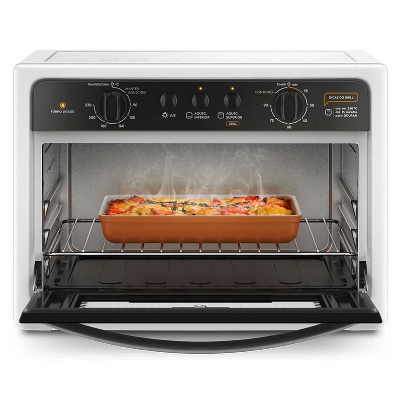 FornoEletricodeBancadaContinental44LitroscomVidroInternoRemovivelBC44B127Volts