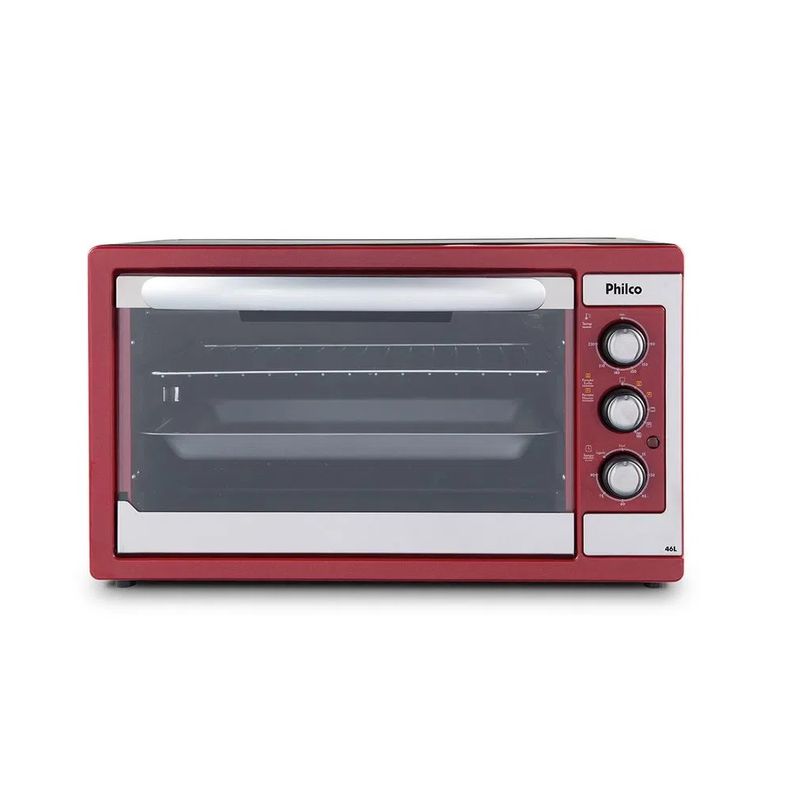 Forno-Eletrico-Philco-46-Litros-Vermelho-PFE46V-–-127-Volts
