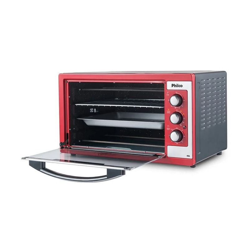 Forno-Eletrico-Philco-46-Litros-Vermelho-PFE46V-–-127-Volts