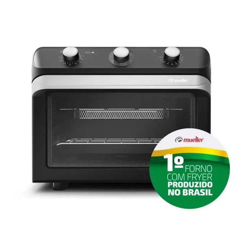 FornoEletricoeFritadeiraMueller35LitrosAirPretoMFB35G220Volts