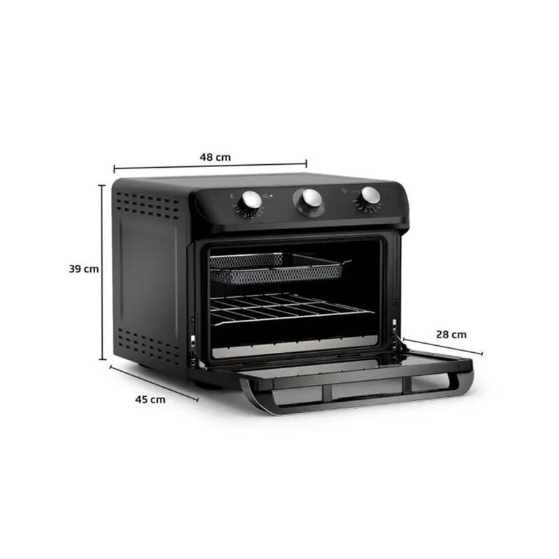 FornoEletricoeFritadeiraMueller35LitrosAirPretoMFB35G220Volts