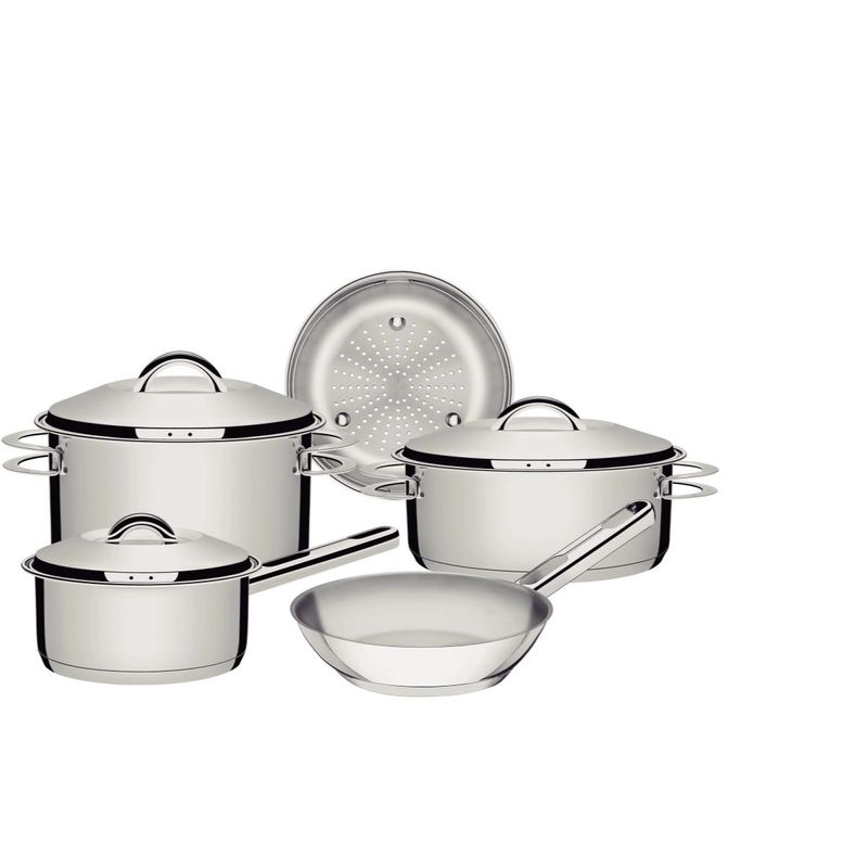 ogodePanelasTramontinaSolar5PecasemAcoInoxcomFundoTriplo