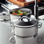 ogodePanelasTramontinaSolar5PecasemAcoInoxcomFundoTriplo