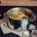 ogodePanelasTramontinaSolar5PecasemAcoInoxcomFundoTriplo