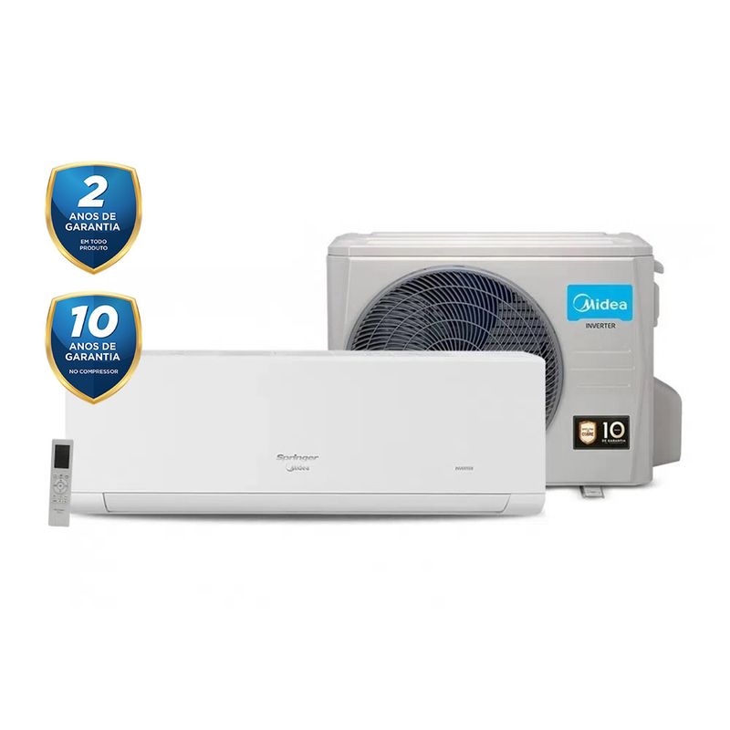 ArCondicionadoSplitHiWallInverterSpringerMideaXtremeSaveConnect9000BTUhFrio42AGVCB09M5–220Volts