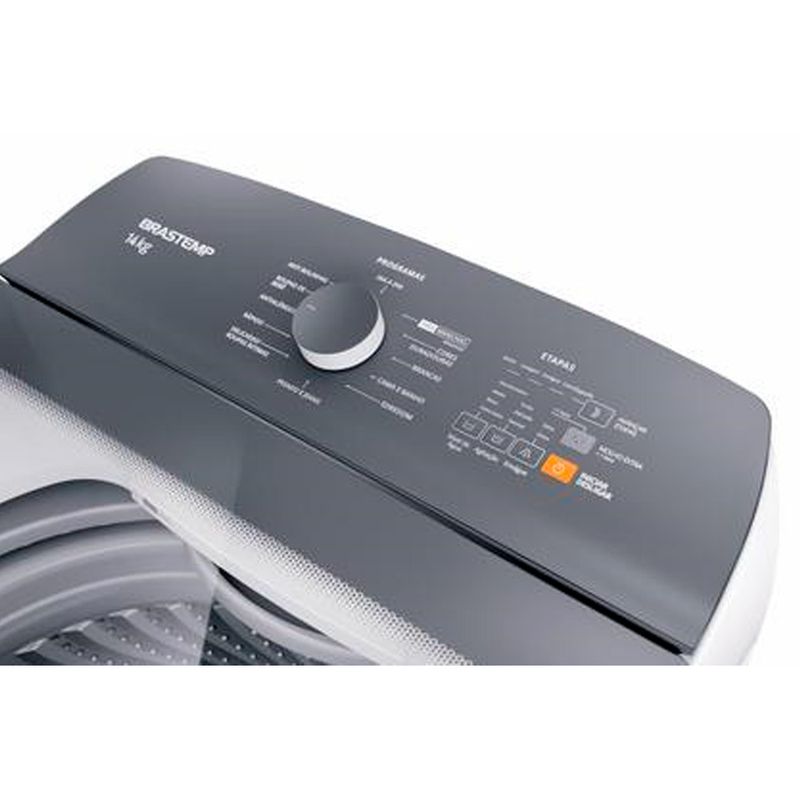 LavadoraBrastemp14KgcomCicloTiraManchasAdvancedeCicloAntibolinhaBrancaBWK14AB–127Volts