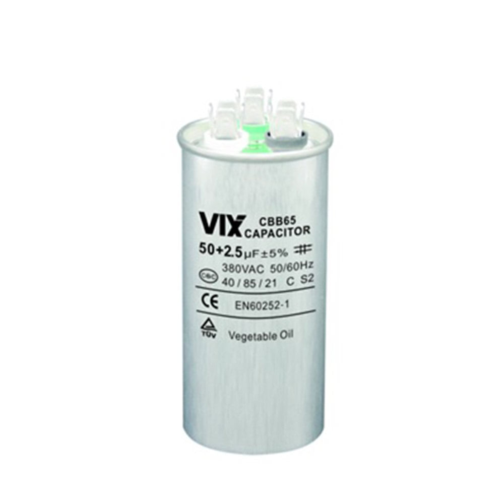 Capacitor Duplo Vix 50 + 2,5UF - 380 Volts