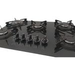 CooktopSafanelliGourmet5BocasPretoGrayFSZ508–Bivolt