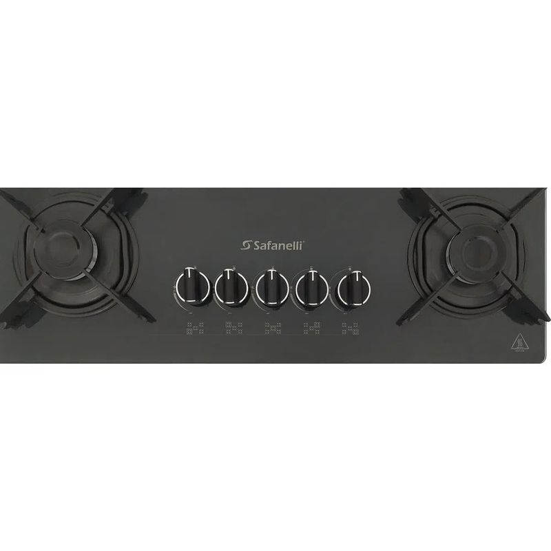 CooktopSafanelliGourmet5BocasPretoGrayFSZ508–Bivolt