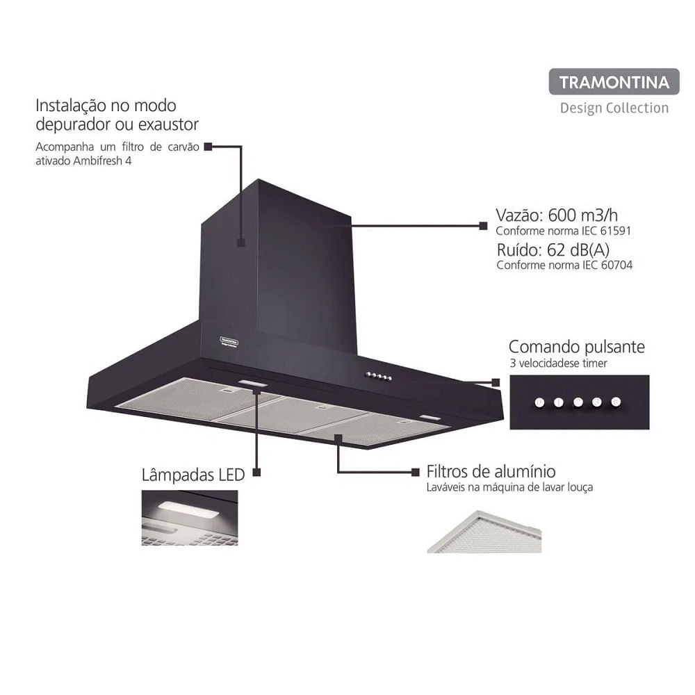 Coifa-de-Parede-90cm-Tramontina-Dritta-Black-Inox---220-Volts