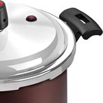 Panela-de-Pressao-Panelux-45-Litros-Antiaderente-com-Fechamento-Externo-Premium-Marrom