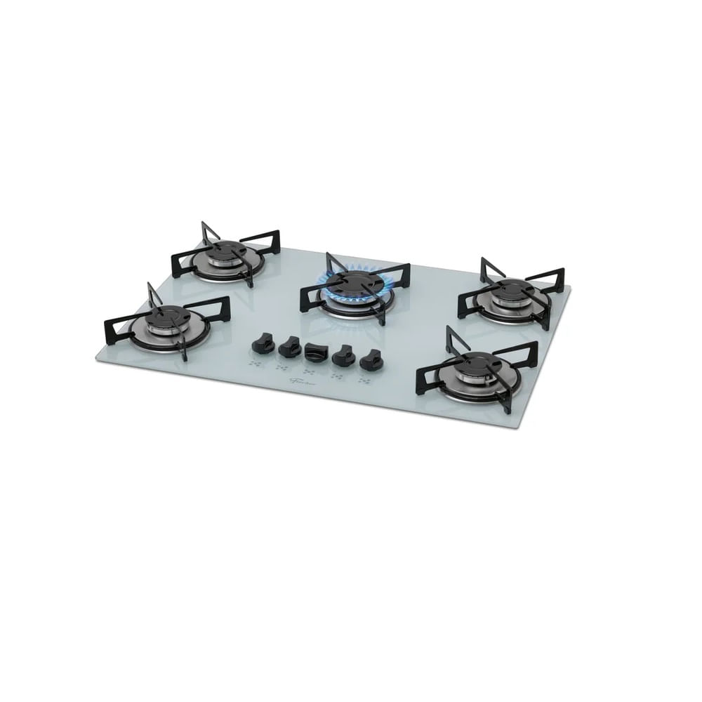 CooktopaGasFischer5BocasMesadeVidroBranco