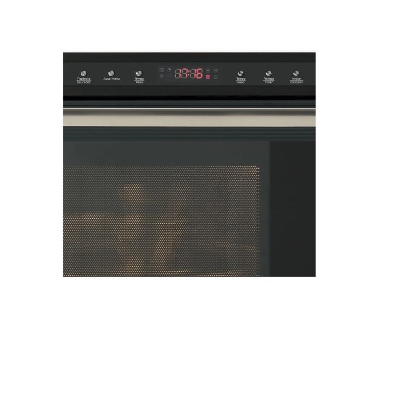 MicroondasdeEmbutirFischer25LitrosInfinitycomDouradorPreto220Volts