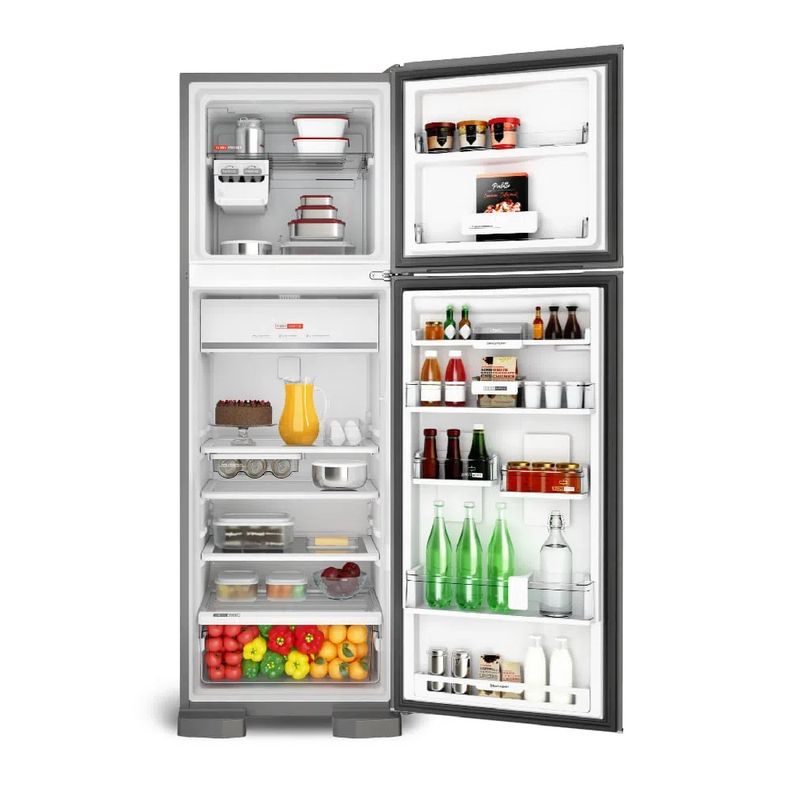 RefrigeradorBrastemp400LitrosFrostFreeDuplexcomFreezeControlInoxBRM54220Volts