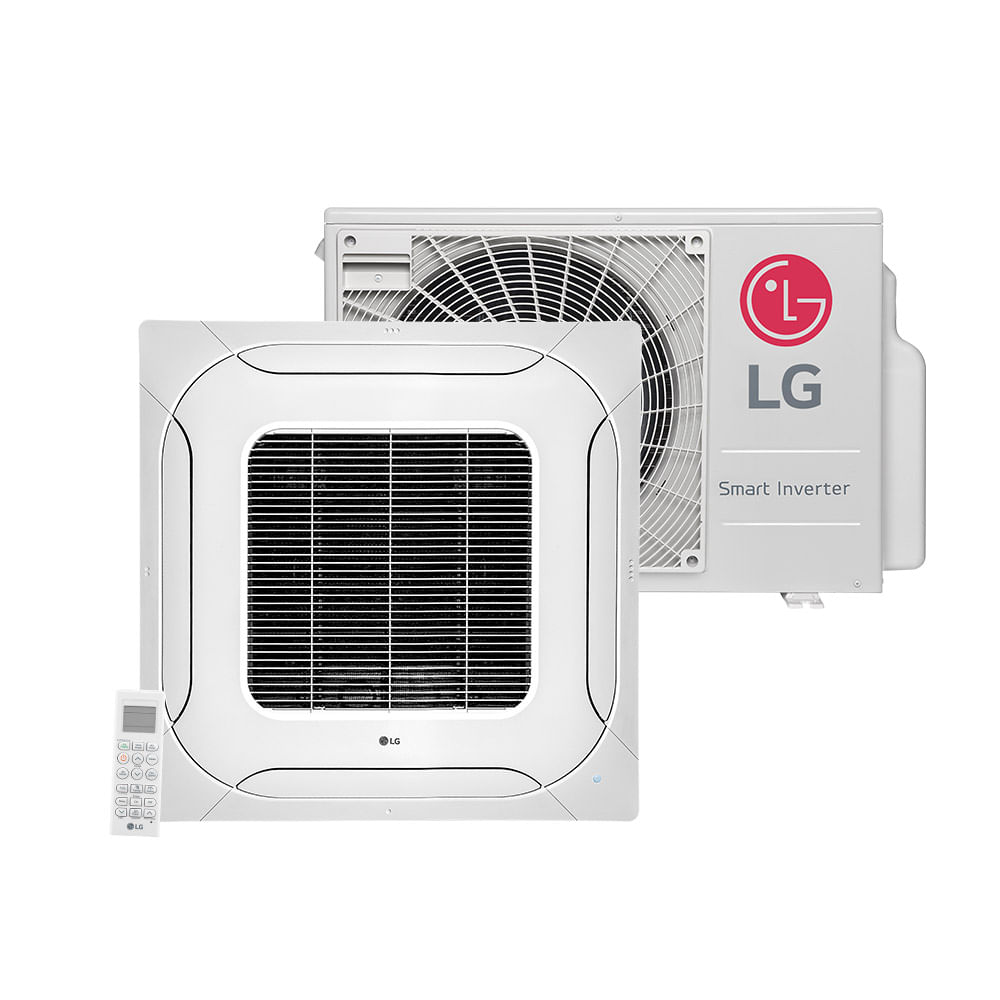 Ar Condicionado Split LG Cassete Inverter 18.000 BTU/h Quente e Frio Monofásico ATNW18GPLP1.ANWZBRZ– 220 Volts