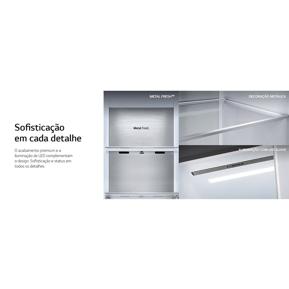 Refrigerador-Smart-LG-598-Litros-Side-by-Side-InstaView-Craft-Ice-Uvnano-Aco-Escovado-GC-X257CSH1---220-Volts