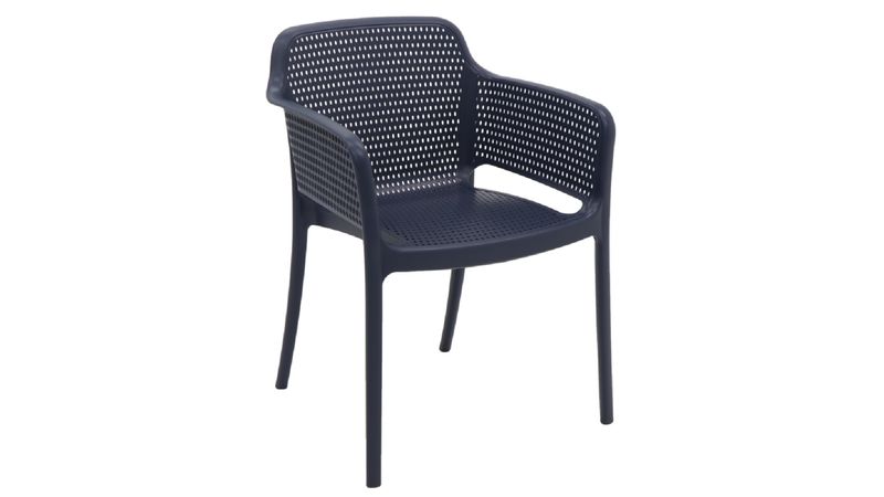 Cadeira Tramontina Isabelle em Polipropileno e Fibra de Vidro Azul Navy -  Casa do Plástico
