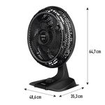 VentiladorArno2em1TurboForcePretoVF42–220Volts