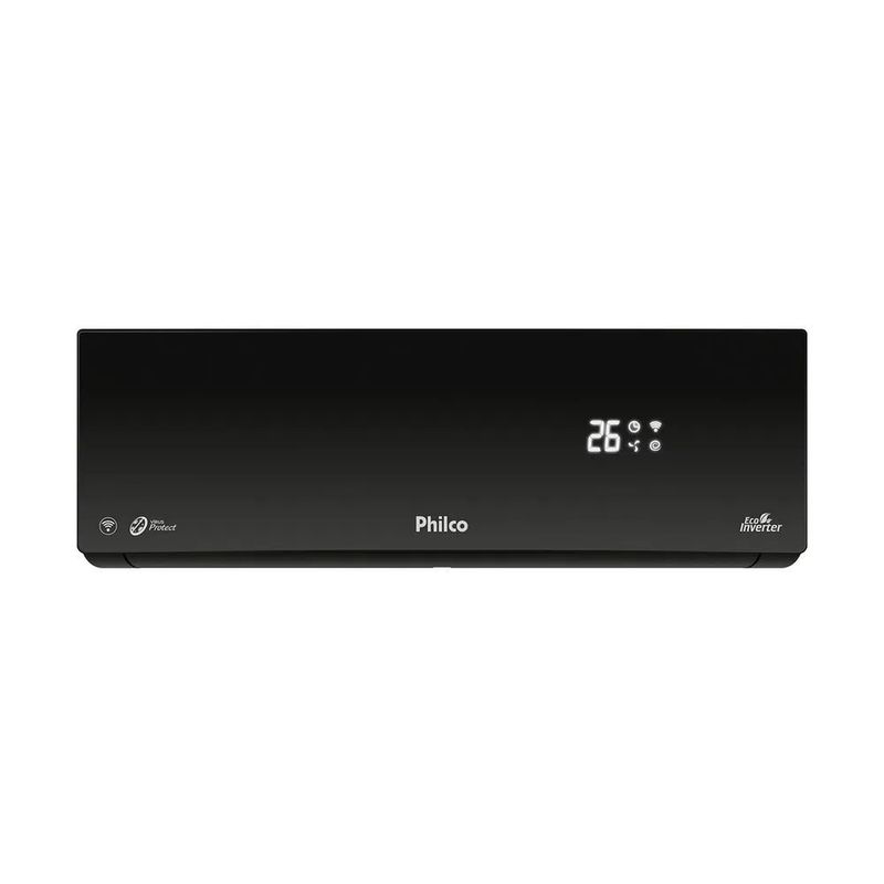 ArCondicionadoSplitHiWallInverterPhilcoBlack9000BTUhFrioPAC9000ITFM12W220Volts