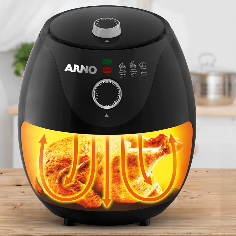 Air-Fryer-Arno-32-Litros-Easy-Fry-Preta-220V-EZFP