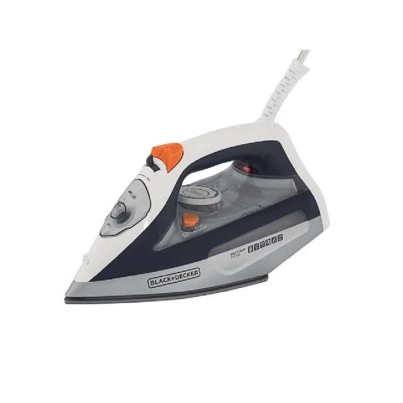 Ferro-a-Seco-Black-Decker-Com-reservatorio-de-470ml-cinza-E-Laranja-FX3100-B2---220-Volts