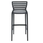 Conjuntode4CadeirasPlasticasTramontinaSofiaAltaBaremPolipropilenoeFibradeVidroGrafite