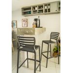 Conjuntode4CadeirasPlasticasTramontinaSofiaAltaBaremPolipropilenoeFibradeVidroGrafite