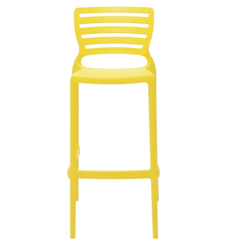 Conjuntode4CadeirasPlasticasTramontinaSofiaAltaBaremPolipropilenoeFibradeVidroAmarelo