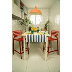 Conjuntode4CadeirasPlasticasTramontinaSofiaAltaResidenciaemPolipropilenoeFibradeVidroVermelho