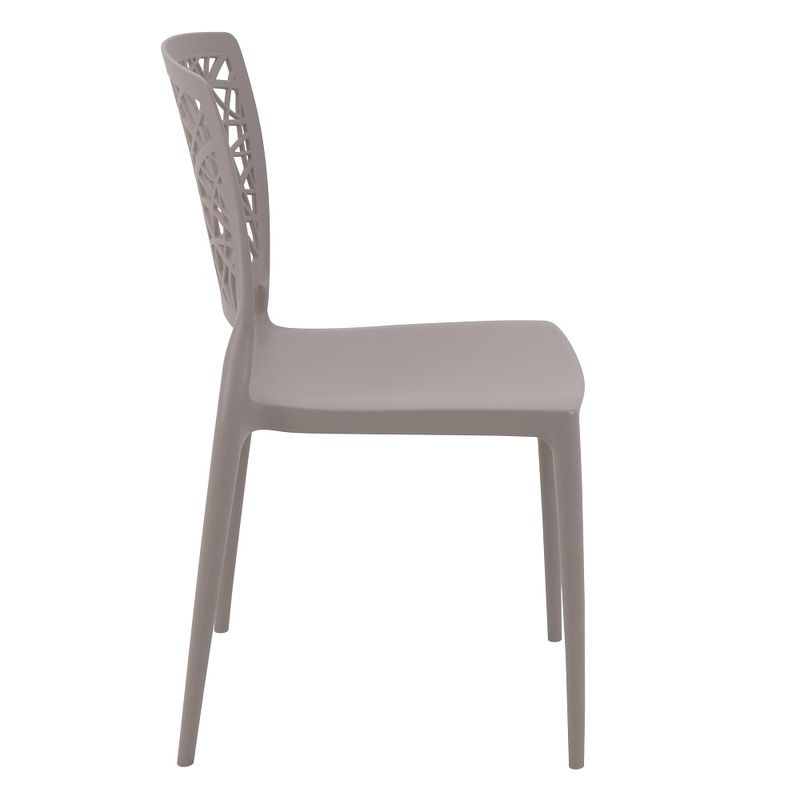 Conjuntode4CadeirasPlasticasTramontinaJoanaemPolipropilenoeFibradeVidroCamurca