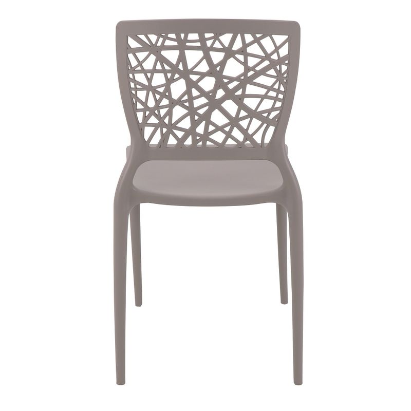 Conjuntode4CadeirasPlasticasTramontinaJoanaemPolipropilenoeFibradeVidroCamurca