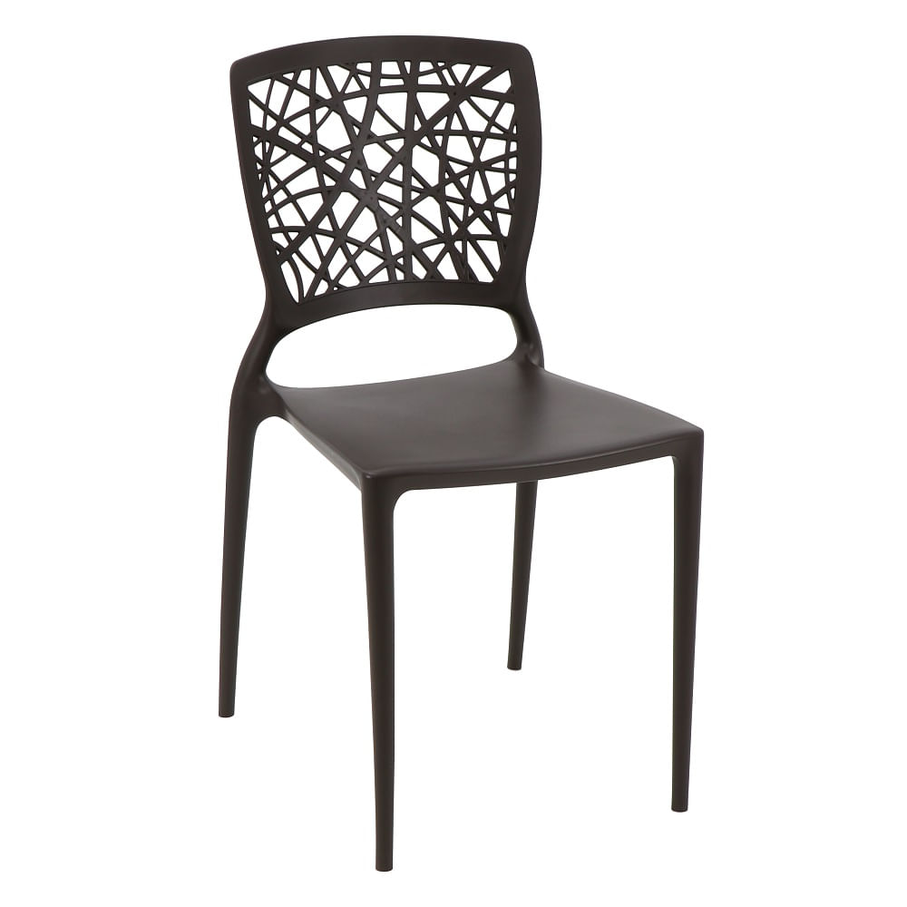 Conjunto-de-4-Cadeiras-Plasticas-Tramontina-Joana-em-Polipropileno-e-Fibra-de-Vidro-Marron
