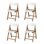 Conjuntode4CadeirasTramontinaPotenzaDobravelBrancoMista