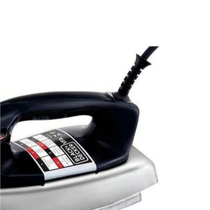 Ferro-a-Seco-Black---Decker-Cromado-com-Base-de-Aluminio-e-Seletor-de-Temperatura-VFA1110-–-127-Volts-