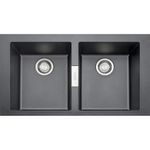CubaDupladeSobreporFranke86x51x20cmSirius620TectoniteCarbonoBlack