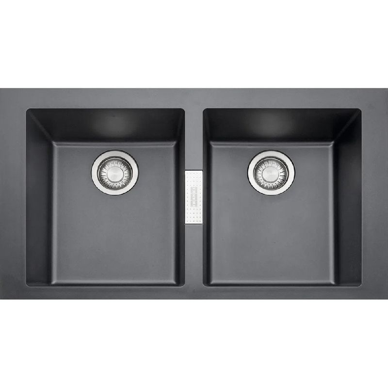 CubaDupladeSobreporFranke86x51x20cmSirius620TectoniteCarbonoBlack