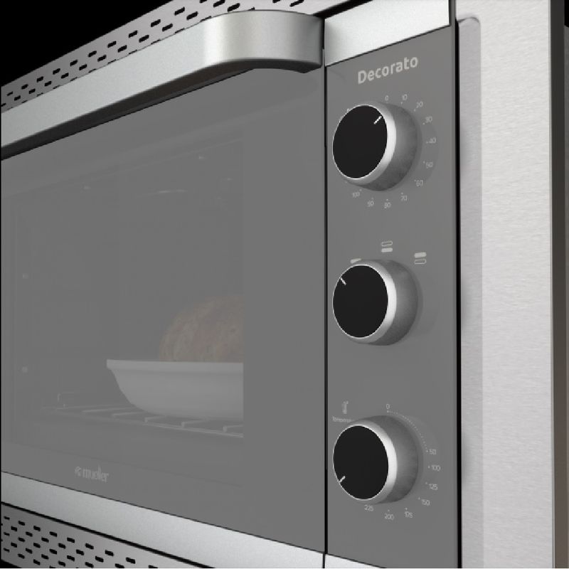 Forno-Eletrico-Mueller-De-Embutir-44-Litros-Decorato-Inox---Bivolt-