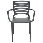 Conjunto-de-4-Cadeiras-Plasticas-Tramontina-Sofia-Encosto-Horizontal-e-Bracos-Polipropileno-e-Fibra-de-Vidro-Grafite