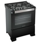 Fogao-Mueller-5-Bocas-Decorato-Vetro-Preto-Fosco---Bivolt