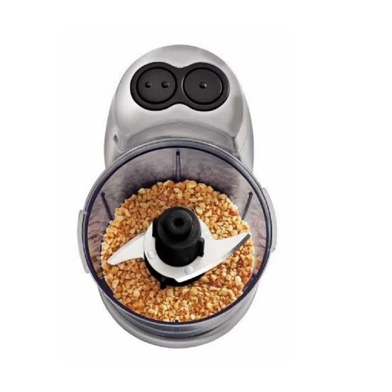 MiniprocessadordeAlimentosBlackDecker120W2velocidadesLaminasemAcoInoxPrataHC32P–220Volts