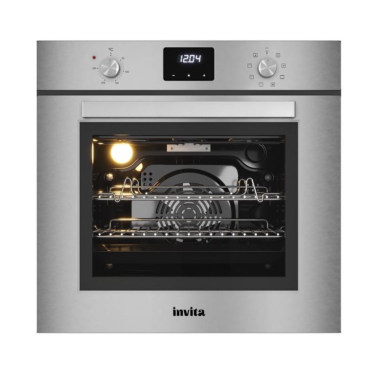 FornoEletricodeEmbutirInvita76LitrosMultifuncaoInox220Volts