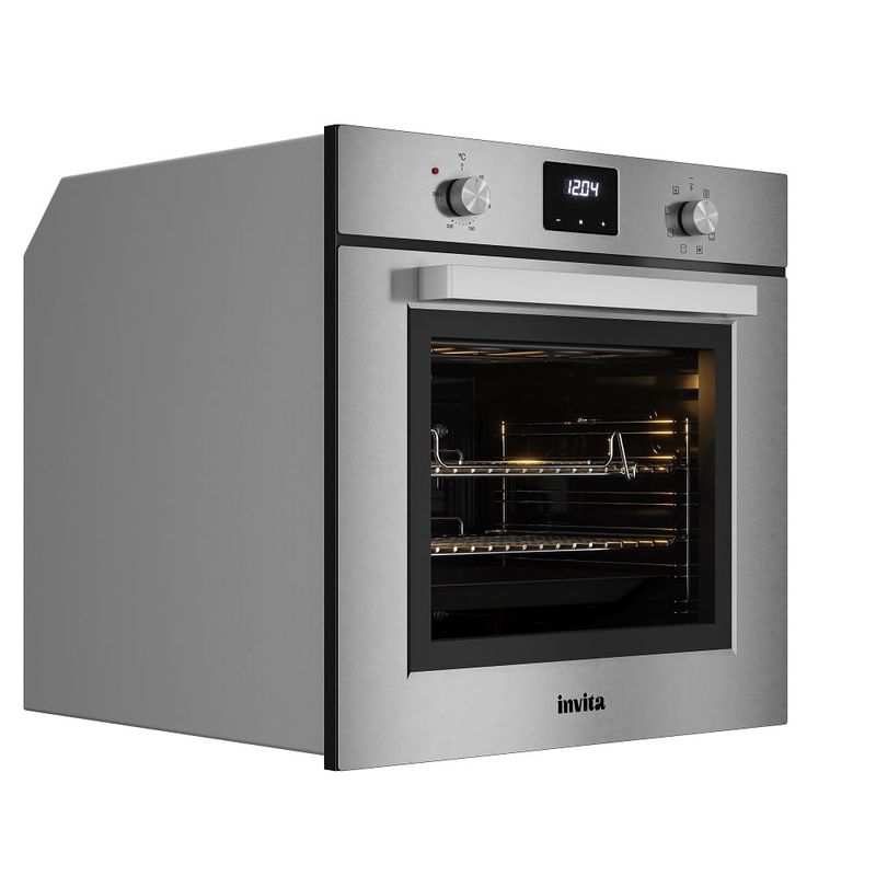 FornoEletricodeEmbutirInvita76LitrosMultifuncaoInox220Volts