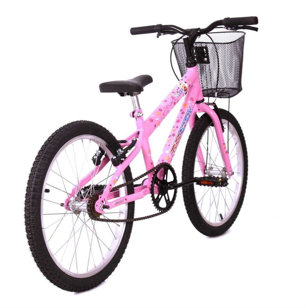 Bicicleta Infantil Free Action Aro 16 Kiss - Rosa