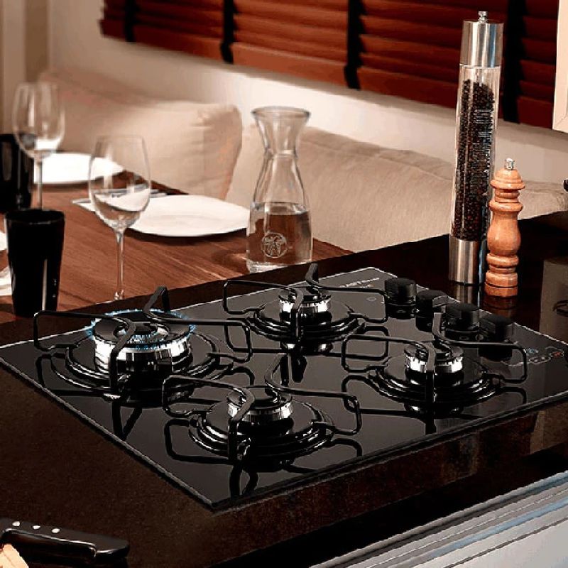 Cooktop Brastemp Timer Touch 4 Bocas Preto Bivolt