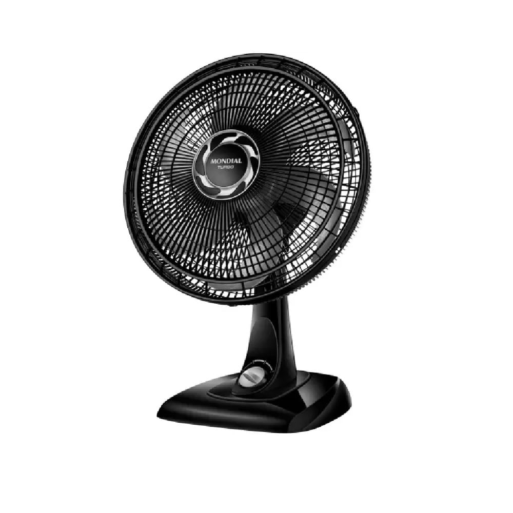 Ventilador De Mesa Mondial 40cm Turbo Preto E Prata VT-40-B – 127 Volts ...