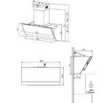 Coifa-de-Parede-Mueller-90cm-com-Controle-de-Movimento-Preta-MCF0290G1-–-220-Volts