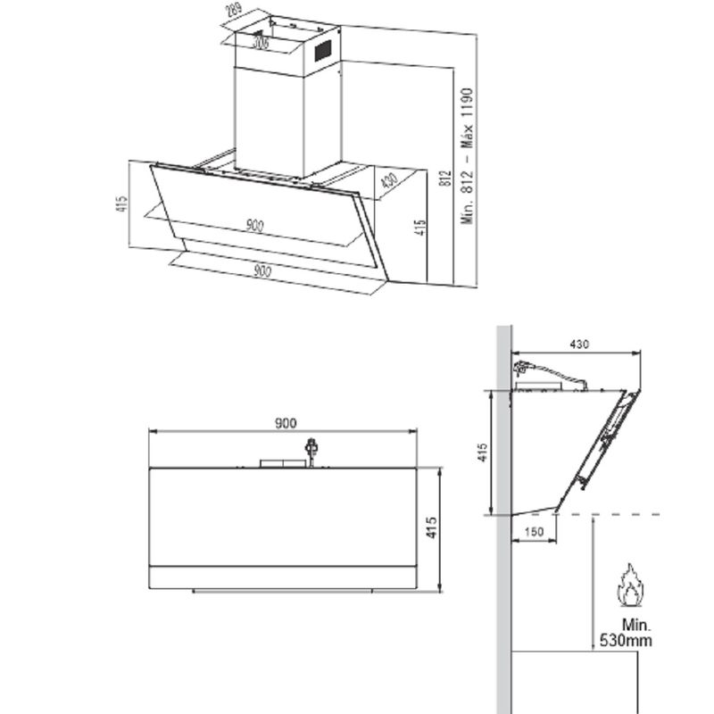 Coifa-de-Parede-Mueller-90cm-com-Controle-de-Movimento-Preta-MCF0290G1-–-220-Volts