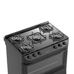 Fogao-de-Piso-Mueller-5-Bocas-Fratello-Vetro-com-Mesa-de-Vidro-Preto---Bivolt