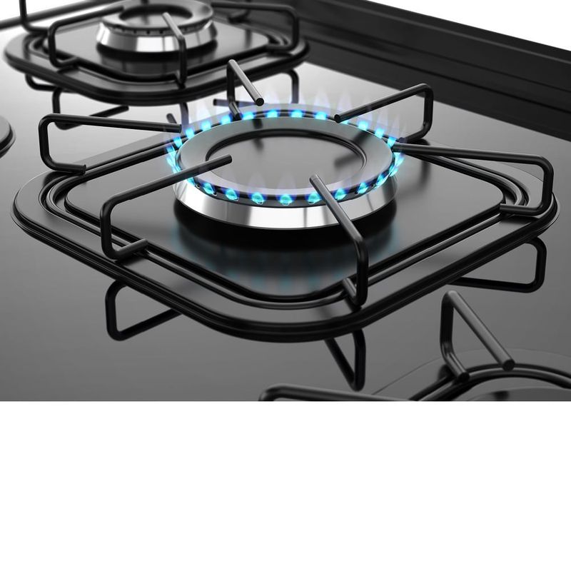 Fogao-de-Piso-Mueller-5-Bocas-Fratello-Vetro-com-Mesa-de-Vidro-Preto---Bivolt